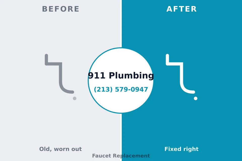 Before and after: plumbing repair Grand Forks, ND